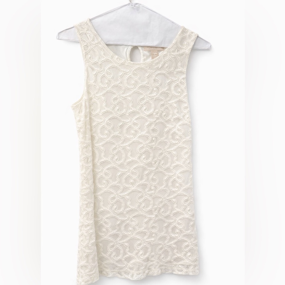 Banana Republic‎ Women’s Small Ivory Lace Sleeveless blouse Elegant